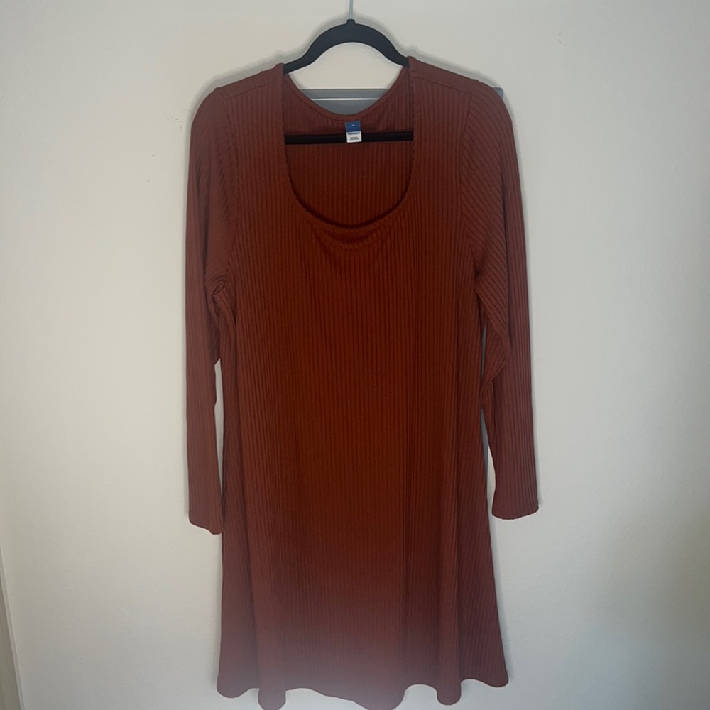 NWOT Ribbed long sleeve dress